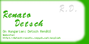 renato detsch business card